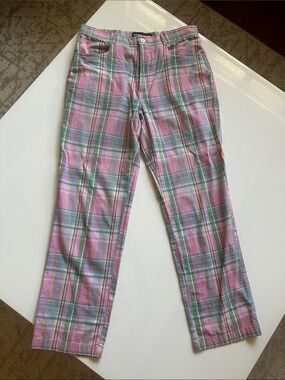 Ralph Lauren Pastel Plaid Cropped/Ankle Pants